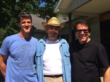 With Jim Shores and Anson Williams in Nazareth